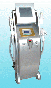 Nd: Yag Laser + E light ( IPL + RF) + RF  3 in 1 multi function beauty equipment